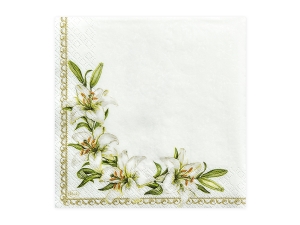 Ubrousky Kielich, b�l�, 33 x 33 cm (1 bal. / 20 ks)